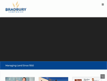 Tablet Screenshot of bradburyproperties.com